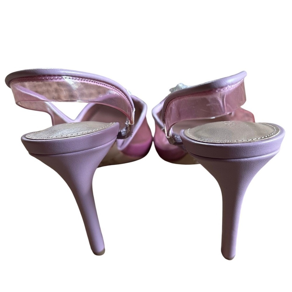 BCBGeneration Lavender Purple Rhinestone Cap Toe Heels Women's 7 - Picture 5 of 5